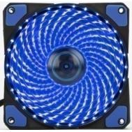 Ventoinha de exaust&atilde;o azul 12025 DC12V LED silenciosa de abertura dupla com 33 LEDs