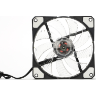 Ventoinha de exaust&atilde;o 12025 DC12V branca, silenciosa, dupla abertura, com 33 LEDs