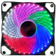 Ventoinha DC12V 12025 silenciosa com dupla abertura e 33 LEDs coloridos - Thumb - 7