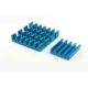 Conjunto de dissipadores de alum&iacute;nio azul para Raspberry Pi 3B/4B - Thumb - 7