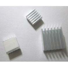 Kit 3 em 1 de dissipadores de alum&iacute;nio para Raspberry Pi 3/4