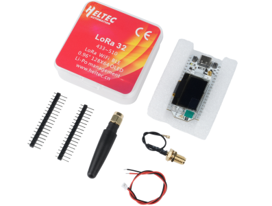 SX1262 ESP32S3 Kit M&oacute;dulo IoT, Placa de Desenvolvimento com Display OLED 0,96'' Azul, Bluetooth e Wi‑Fi, Antena - Imagem 7