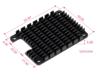 Dissipador CM4-HEATSINK para Raspberry Pi CM4 - Imagem 1