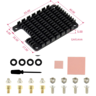 Dissipador de alum&iacute;nio Combination para Raspberry Pi Compute Module 4 (CM4)