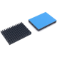 Dissipador ultrafino preto para chip Raspberry Pi com adesivo t&eacute;rmico, 30 x 40 x 5 mm - Thumb - 1
