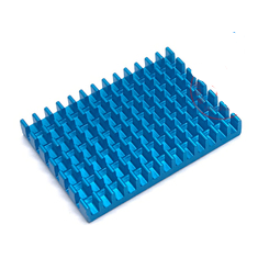 Dissipador ultrafino azul para Raspberry Pi (chip de roteamento) com adesivo 3M, 30&times;40&times;5 mm