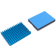 Dissipador ultrafino azul para Raspberry Pi com adesivo t&eacute;rmico 30x40x5 mm