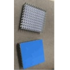 Dissipador de alum&iacute;nio com fita t&eacute;rmica azul
