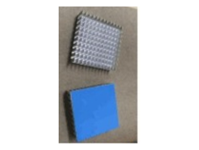Dissipador de alum&iacute;nio com fita t&eacute;rmica azul - Imagem 1