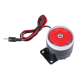 Sirene mini 12V DC com fio 120 dB, buzzer alto-falante - Thumb - 1