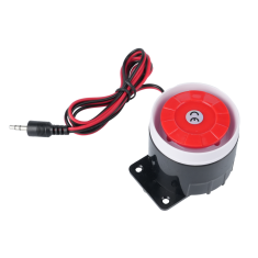 Sirene mini 12V DC com fio 120 dB, buzzer alto-falante