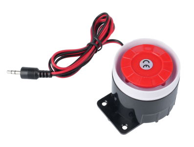 Sirene mini 12V DC com fio 120 dB, buzzer alto-falante - Imagem 1
