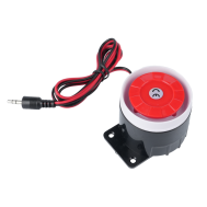 Sirene mini 12V DC com fio 120 dB, buzzer alto-falante
