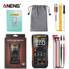 Mult&iacute;metro Digital ANENG Q1 9999 True RMS Profissional Testador Anal&oacute;gico LCR NCV Transistor Capacitor