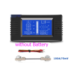PZEM-015 medidor digital de bateria e energia, amper&iacute;metro, volt&iacute;metro, medidor de capacidade, imped&acirc;ncia, carga residual e shun