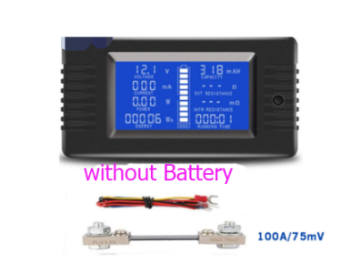 PZEM-015 medidor digital de bateria e energia, amper&iacute;metro, volt&iacute;metro, medidor de capacidade, imped&acirc;ncia, carga residual e shun - Imagem 1
