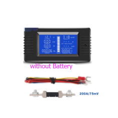 PZEM-015 Medidor Digital de Bateria, Amper&iacute;metro, Volt&iacute;metro, Medidor de Energia, Capacidade, Imped&acirc;ncia e Testador de Carga Res