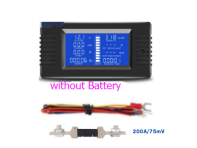 PZEM-015 Medidor Digital de Bateria, Amper&iacute;metro, Volt&iacute;metro, Medidor de Energia, Capacidade, Imped&acirc;ncia e Testador de Carga Res - Imagem 1