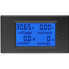 Medidor multifuncional PZEM-031 DC 8 a 100 V 20 A com display digital de tens&atilde;o, corrente e pot&ecirc;ncia
