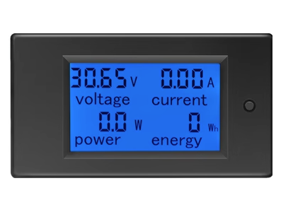 Medidor multifuncional PZEM-031 DC 8 a 100 V 20 A com display digital de tens&atilde;o, corrente e pot&ecirc;ncia - Imagem 1