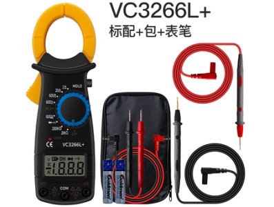 Mult&iacute;metro alicate digital multifuncional VC3266L+ amarelo alta precis&atilde;o com Sharp Line 10A e buzzer - Imagem 1
