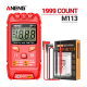 Mult&iacute;metro mini inteligente ANENG M113 vermelho, instrumento de medi&ccedil;&atilde;o - Thumb - 1