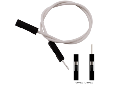 Fio Dupont 1 pino 24 AWG macho para f&ecirc;mea 20 cm cores sortidas - Imagem 2