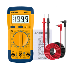 Mult&iacute;metro digital profissional ANENG A830L Smart azul-amarelo