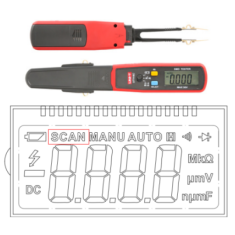 UT116A Mult&iacute;metro de Pin&ccedil;a Rotativa Testador SMD para Resist&ecirc;ncia, Capacit&acirc;ncia, LED, Diodo, Continuidade e Teste de Bateria (se