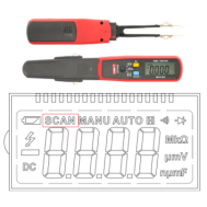 UT116A Mult&iacute;metro de Pin&ccedil;a Rotativa Testador SMD para Resist&ecirc;ncia, Capacit&acirc;ncia, LED, Diodo, Continuidade e Teste de Bateria (se