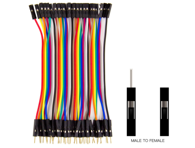 Cabo Dupont macho para f&ecirc;mea 40 pinos 10 cm 24 AWG - Imagem 3