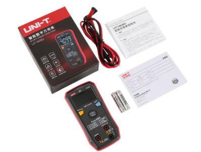 UNI-T UT123D Mult&iacute;metro Digital Mini Inteligente Auto Range True RMS AC/DC com Amper&iacute;metro, Teste NCV e Opera&ccedil;&atilde;o por uma Tecla - Imagem 1