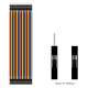 Fita Dupont 40 pinos macho para f&ecirc;mea 30 cm 24 AWG para placas Arduino - Thumb - 4