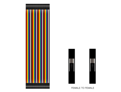 Linha Dupont f&ecirc;mea-f&ecirc;mea 40 pinos 40 cm 24 AWG - Imagem 7