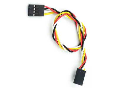Cabo Dupont f&ecirc;mea-f&ecirc;mea 4 pinos 2,54 mm torcido - Imagem 5