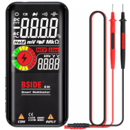 Mult&iacute;metro Digital Smart BSIDE S10 com display LCD colorido 3,5 polegadas preto