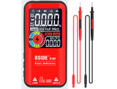 Mult&iacute;metro Digital Smart BSIDE S10 com display LCD colorido 3,5" vermelho - Imagem 1