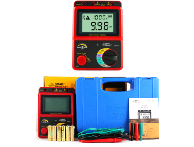 SMART AR907+ Testador digital de resist&ecirc;ncia de isolamento 50 V - 1000 V e medidor de tens&atilde;o - Imagem 1