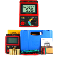SMART AR907+ Testador digital de resist&ecirc;ncia de isolamento 50 V - 1000 V e medidor de tens&atilde;o
