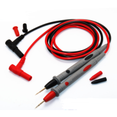 Caneta com ponta agulha banhada a ouro 1000 V 10 A, cabo PVC comprimento total 105 cm