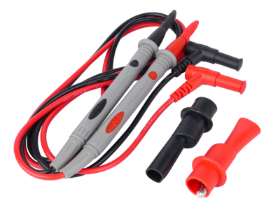 Caneta de Teste 1000V 20A com ponta banhada a ouro, fio PVC e clip jacar&eacute; - Imagem 1
