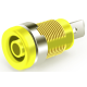 Soquete jack banana 4 mm Tipo A Amarelo 1 kV M&aacute;x. 32 A 12 mm - Thumb - 1