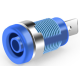 Soquete para plug banana 4 mm Tipo A azul 1 kV M&aacute;x. 32 A 12 mm - Thumb - 1