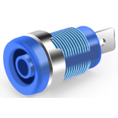 Soquete para plug banana 4 mm Tipo A azul 1 kV M&aacute;x. 32 A 12 mm