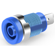Soquete para plug banana 4 mm Tipo A azul 1 kV M&aacute;x. 32 A 12 mm