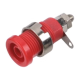 Conector banana 4 mm Tipo B vermelho, 1 kV, m&aacute;x. 32 A, 12 mm, Instrumentos de medi&ccedil;&atilde;o - Thumb - 1