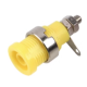 Soquete para plug banana 4 mm Tipo B, amarelo, 12 mm, 1 kV, m&aacute;x. 32 A - Thumb - 1