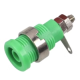 Conector banana 4 mm Tipo B verde, soquete jack 12 mm, 1 kV m&aacute;x. 32 A - Thumb - 1