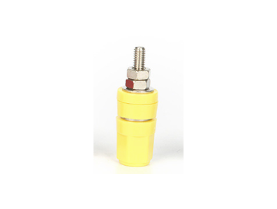 Terminal de Cobre Puro Amarelo M4x36 Borne Banana 4 mm 20 A - Imagem 1