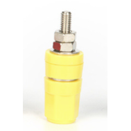 Terminal de Cobre Puro Amarelo M4x36 Borne Banana 4 mm 20 A